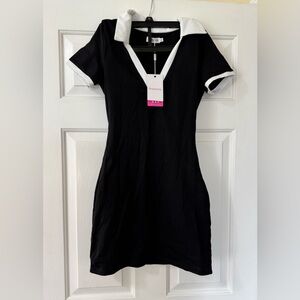 Beginning Boutique Black and White Mini Dress